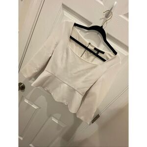BCBG Maxazria women’s white blouse XS